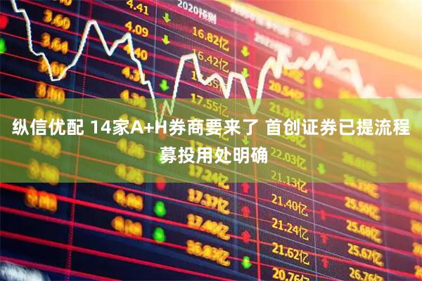 纵信优配 14家A+H券商要来了 首创证券已提流程 募投用处明确